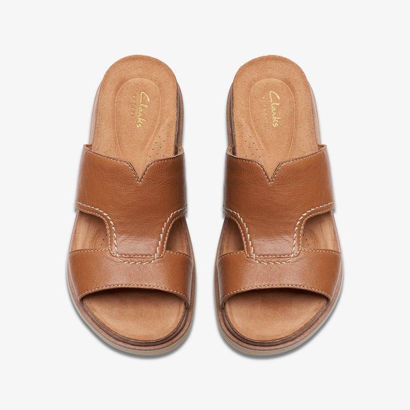 Tan Leather Clarks Arwell Walk | CLKS-84929