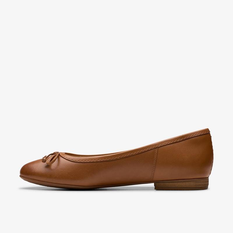 Tan Leather Clarks Fawna Lily | CLKS-85074