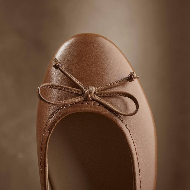 Tan Leather Clarks Fawna Lily | CLKS-85074