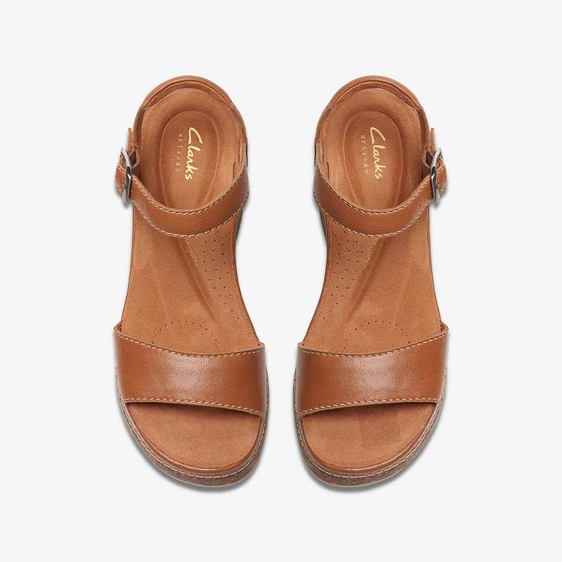 Tan Leather Clarks Kassanda Lily | CLKS-84728