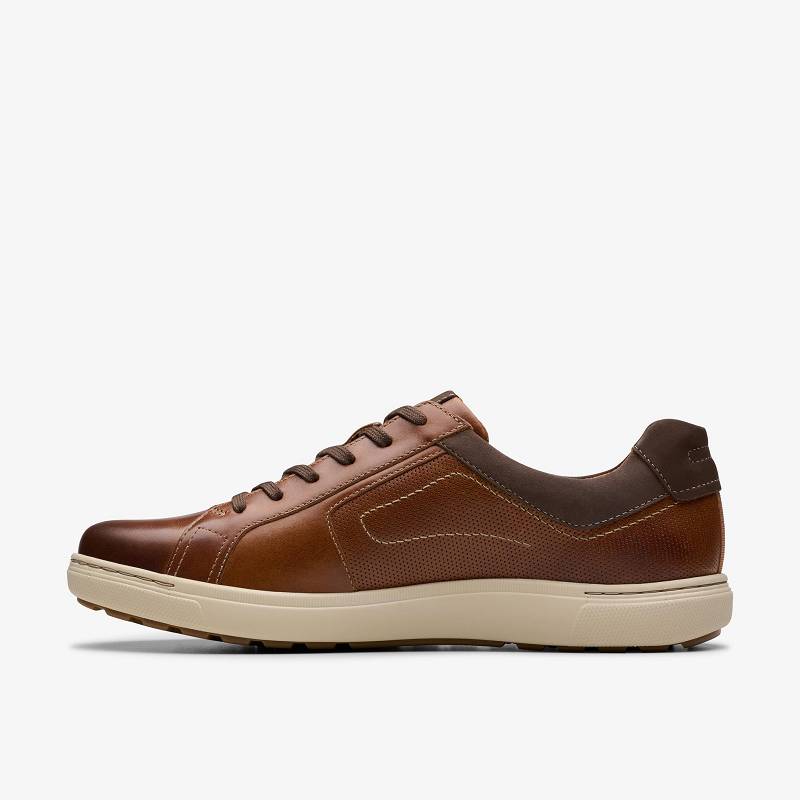 Tan Leather Clarks Mapstone Lace | CLKS-84225