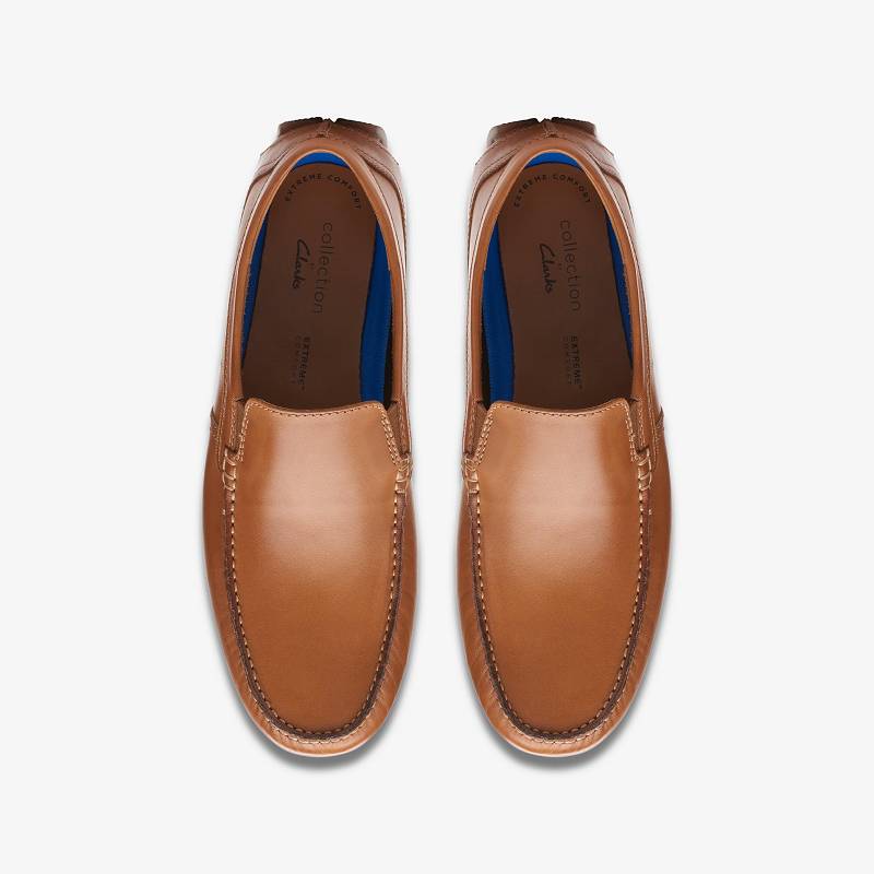 Tan Leather Clarks Markman Plain | CLKS-84462