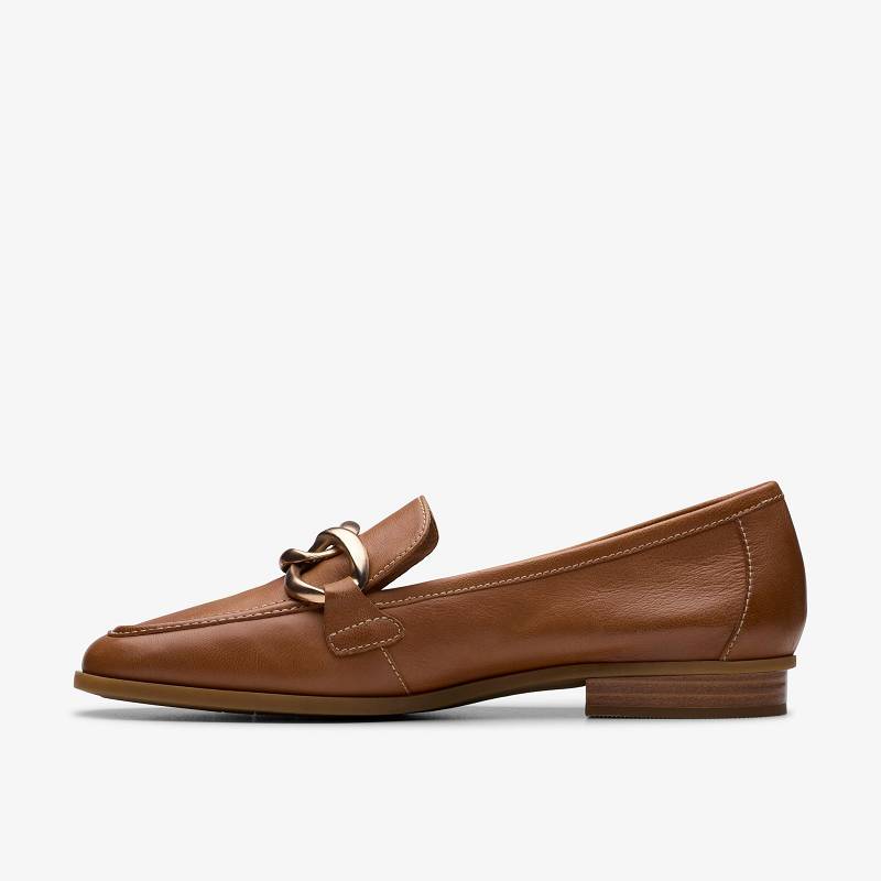 Tan Leather Clarks Sarafyna Iris | CLKS-84984