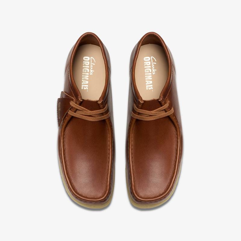 Tan Leather Clarks Wallabee | CLKS-84507