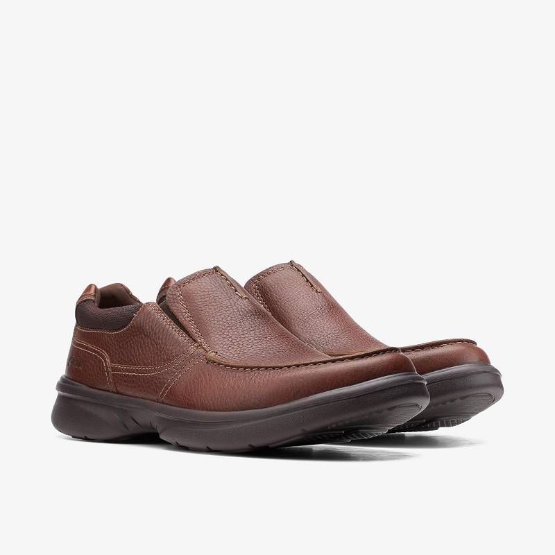 Tan Tumbled Clarks Bradley Free | CLKS-84310