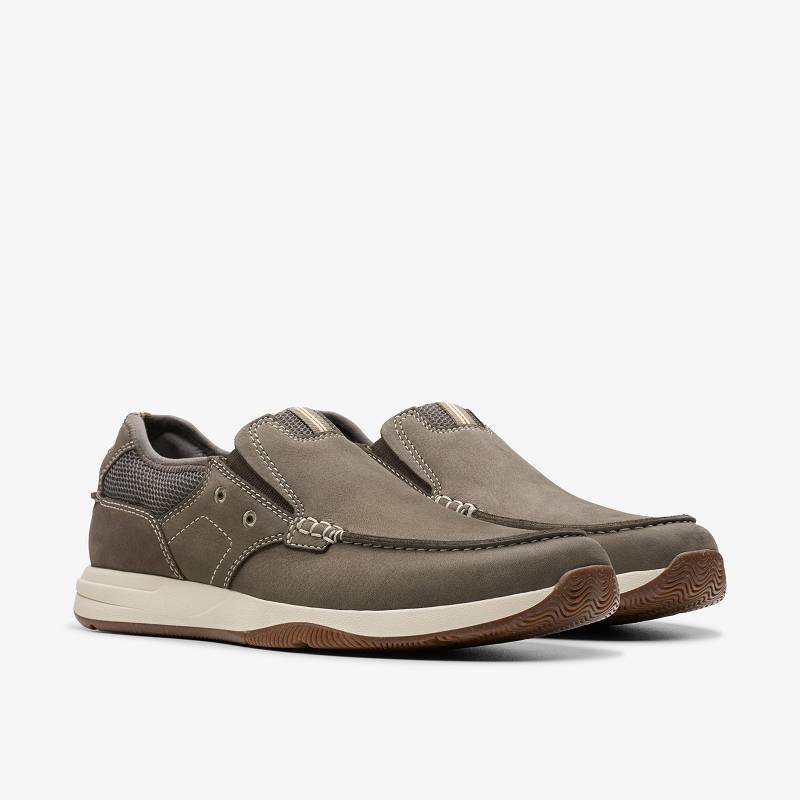 Taupe Nubuck Clarks Sailview Step | CLKS-84279