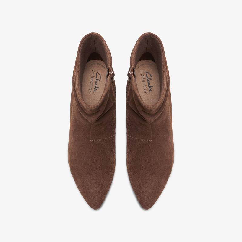 Taupe Suede Clarks Teresa Skip | CLKS-85597