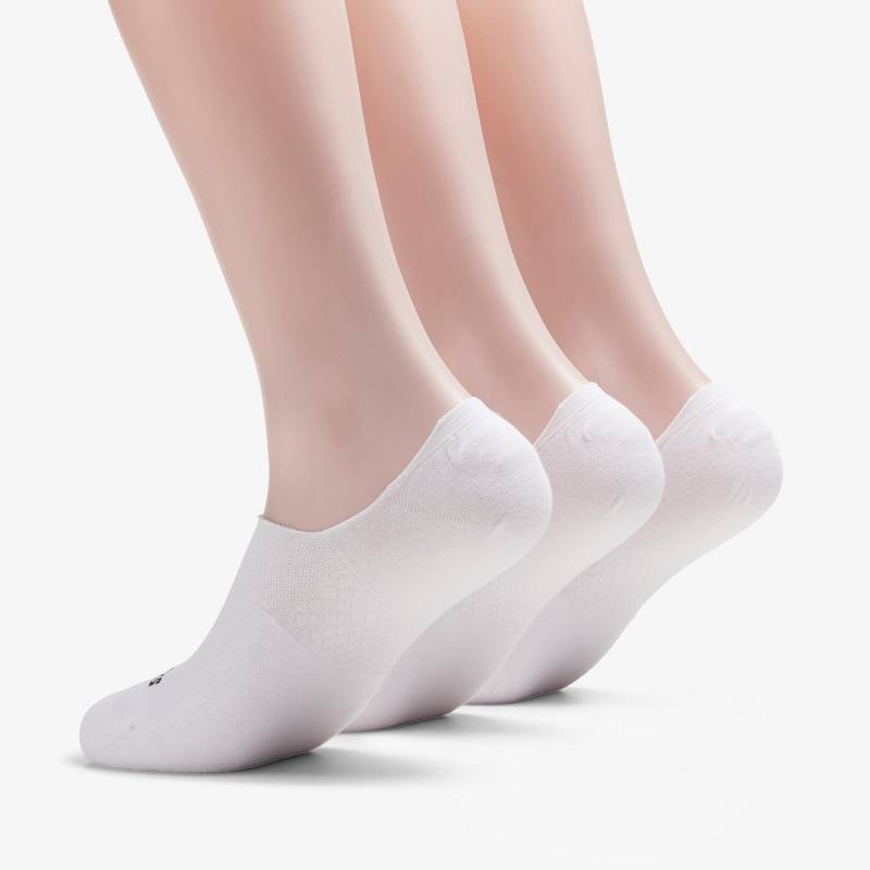 White Clarks 3 pack Solid Liner Sock | CLKS-84173