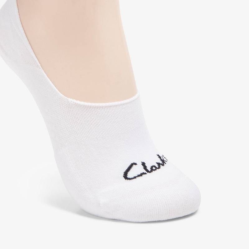 White Clarks Basic Liner Sock | CLKS-84653