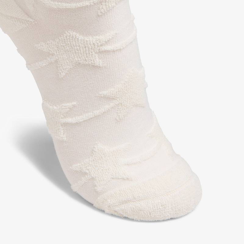 White Clarks Raised Star Sol Sock | CLKS-84662