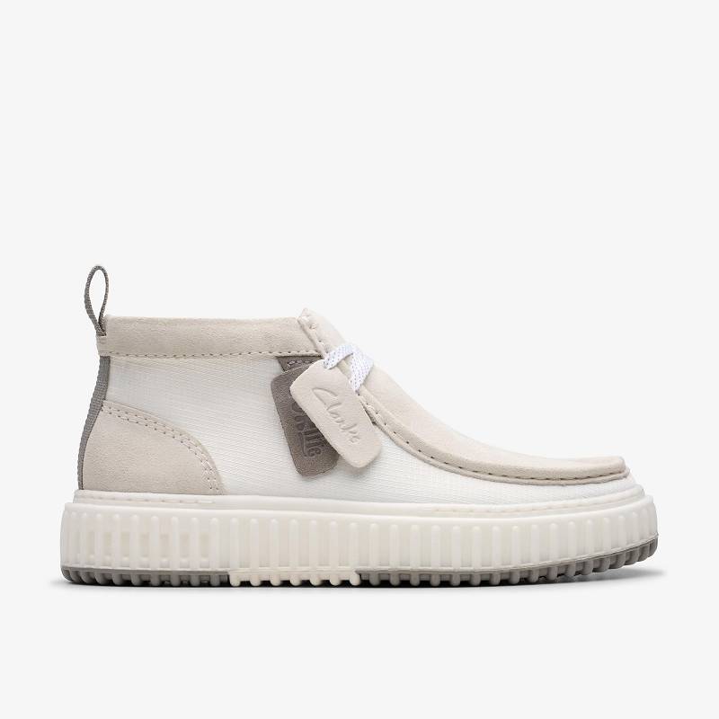 White Combination Clarks Torlite Hi | CLKS-84590