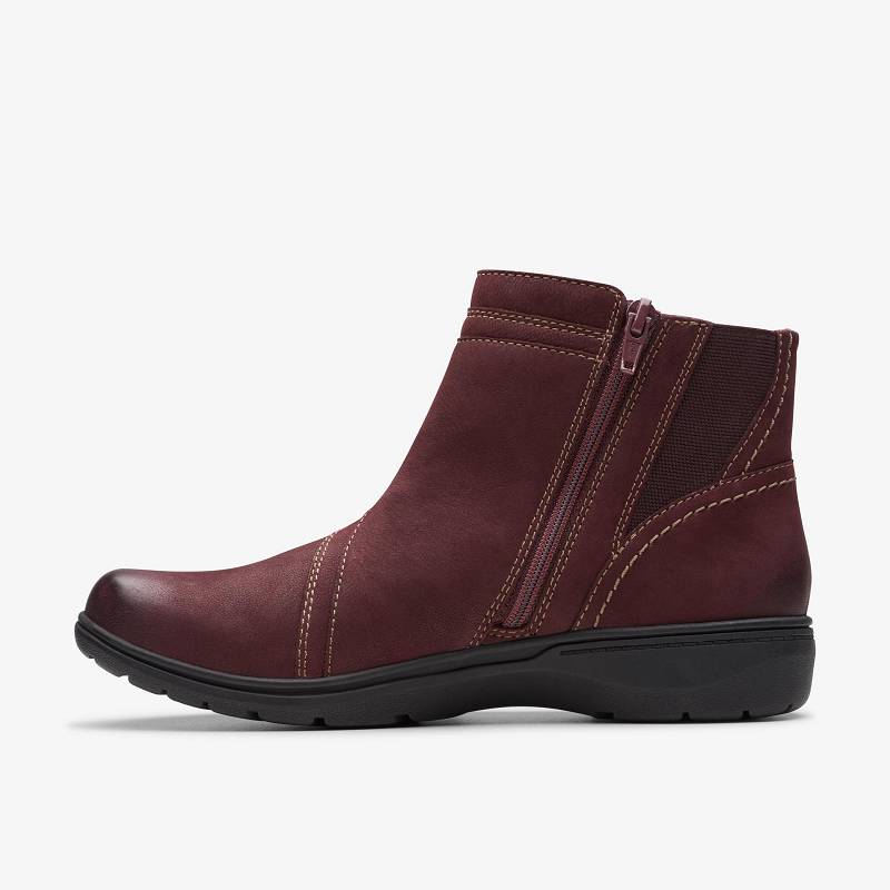 Wine Nubuck Clarks Carleigh Style | CLKS-85542